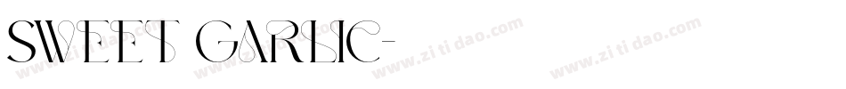 Sweet Garlic字体转换